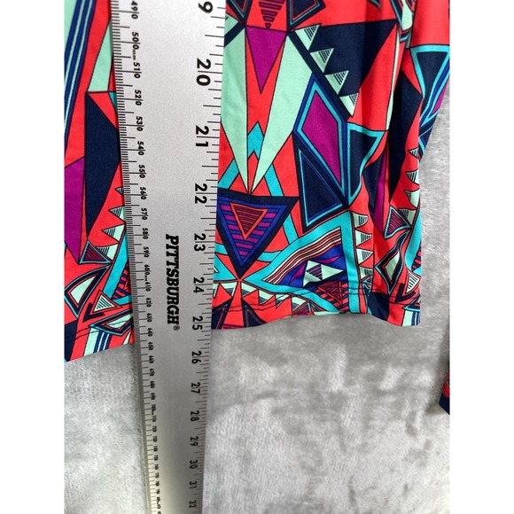 Title Nine Carve Designs Women's Large Athletic Full Zip Jacket Geometric Light - Picture 6 of 7